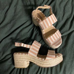 Heeled Platform Sandals NWOT